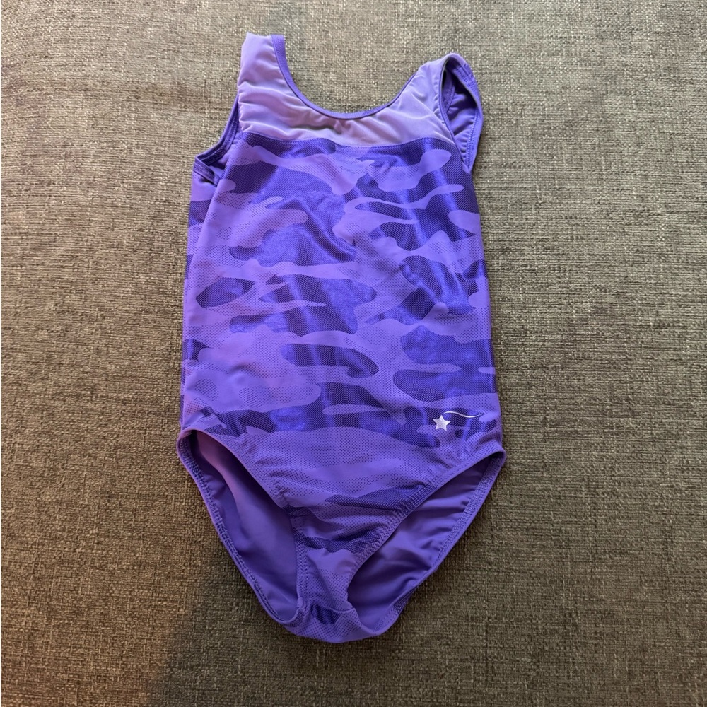 Kids Purple Camo leotard